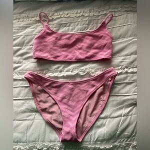Triangl Pink Zebra Swimsuit Size L/XL in AMAZING condition